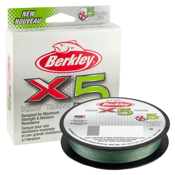 Berkley ® x5 Braid Low Vis Green - 150m 0.12mm 10lb Test