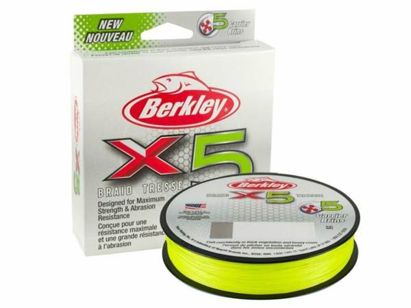Berkley® x5 Braid Flame Green - 150m 0.12mm 10lb