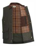 Hoggs of Fife Maxton Gents Padded Waxed Waistcoat