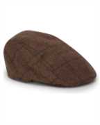 Hoggs of Fife Windowpane Waterproof Tweed Hat