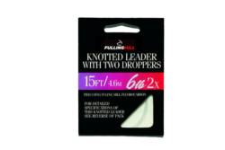 Fulling Mill Knotted Wet Fly Leaders With Two Droppers (15ft)