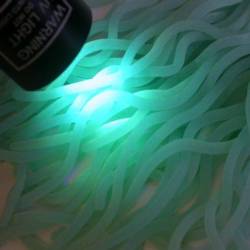 Flybox® Super Stretch Legs For The Squirmy Wirmy - Ice Glow