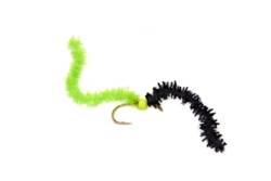 Two Tone Chewing Gum Worm Black Chartreuse