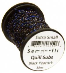 Semperfli® Quill Subs - XS Extra Small - Black Peacock