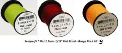 Semperfli® Flat 1.5mm 1/16" Flat Braid - Range Pack All 9