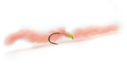 Fario Fly Salmon Pink Eggstacy Worm - Barbless
