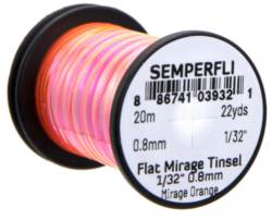 Semperfli® Mirror Tinsel - 1/32'' Fluo Orange