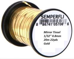 Semperfli® Mirror Tinsel - 1/32'' Gold