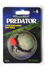 Stillwater Pike Two Hook Semi Barbed Snap Tackle (2pc) SZ6