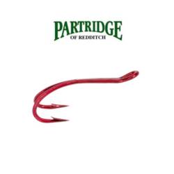 Partridge Patriot Fly Double Up-Eye Hooks 10 - Red - CS16U/2R