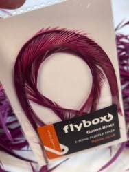 Flybox® UV Reactive Goose Biots 4 pc - Two Tone Purple Haze