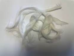 Premium Fur Rabbit Zonker Strips - White