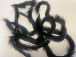 Premium Fur Rabbit Zonker Strips - Black