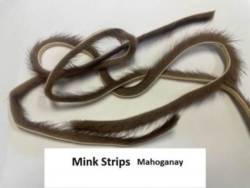 Premium Fur Mink Zonker Strips - Mahogany