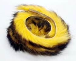 Chuck N Duck® Rabbit Zonker Strips 2 Tone - Ripe Bannana