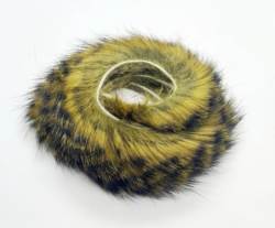 Chuck N Duck® Rabbit Zonker Strips Tiger Barred - Chinchilla/Olive