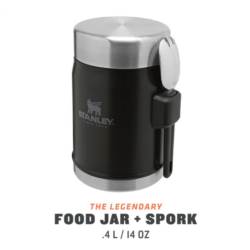 Stanley Classic Legendary Food Jar + Spork | 14OZ | 0.4L - Matte Black