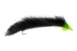 Snake Bead Head Black & Green Barbless