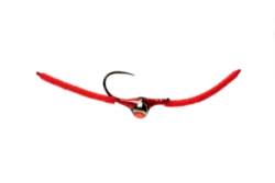 Croston's Chenille Worm Red Barbless