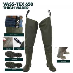 Vass-Tex 650-61 Thigh Wader - Studded
