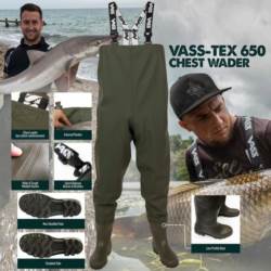 Vass-Tex 650-71 Chest Wader - Studded