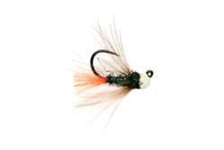White Bead Red Tag Jig Barbless