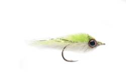 Salty Minnow Chartreuse & White