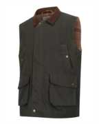 Hoggs of Fife Maxton Gents Padded Waxed Waistcoat