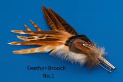 Veniards Feather Brooch Pins/Hat Mounts
