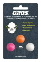 Oros Strike Indicator 3-Pack - X-Small 3 Colours 10mm POW Pink, Orange and White
