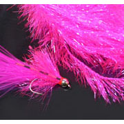 Flybox® Medium Crystal Hackle 10mm - Fl Pink