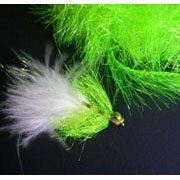 Flybox® Medium Crystal Hackle 10mm - Fl Chartreuse