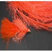 Flybox® Medium Crystal Hackle 10mm - Fl Orange
