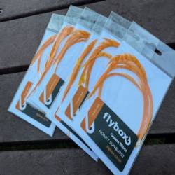 Flybox® UV Reactive Goose Biots 4 pc - Honey Sunburst