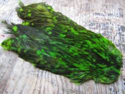 Irish Fly Supplies Domestic Hen Neck - Green Olive Variant