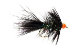 Mini Shimmer Bugger Black & Orange Bead