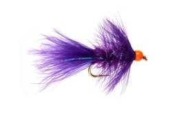 Mini Shimmer Bugger Purple & Orange Bead