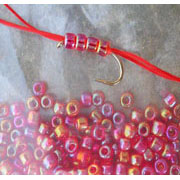 Flybox® 3mm Glass Beads - Pearl Red 100 Pack