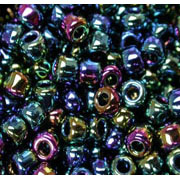 Flybox® 3mm Glass Beads - Rainbow Pearl Black 100 Pack