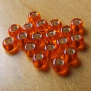 Flybox® 3mm Glass Beads - Orange 100 Pack