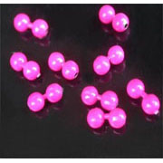 Flybox® Bead Chain Eyes - Fluo Pink 3mm 24 pcs