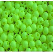 Flybox® Fluo Plastic 3mm Beads - Fl Chartreuse 40pc