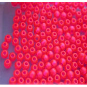 Flybox® Fluo Plastic 3mm Beads - Fl Red 40pc