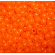 Flybox® Fluo Plastic 3mm Beads - Fl Orange 40pc