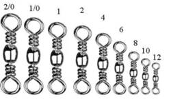 Dennett Black Barrel Swivels 10 per Bag