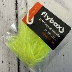Flybox® Medium Crystal Hackle UV - Fl Yellow