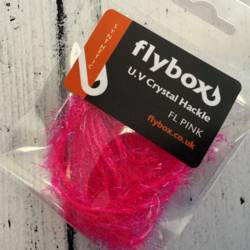 Flybox® Medium Crystal Hackle UV - Fl Pink