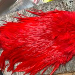 Irish Fly Supplies XL American Rooster Saddle - Red