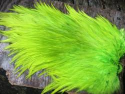 Irish Fly Supplies XL American Rooster Saddle - Chartreuse