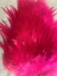 Irish Fly Supplies XL American Rooster Saddle - Pink/Magenta